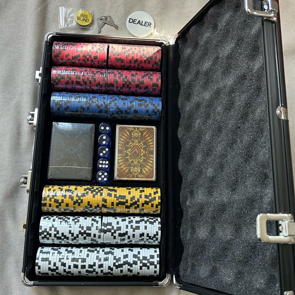 Collector Item Never Used BLIZZARD Poker Set.